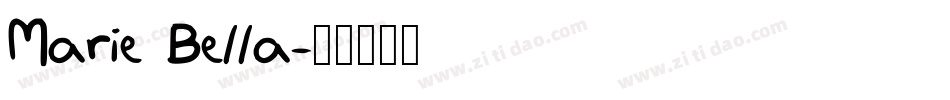 Marie Bella字体转换